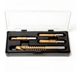 Набор сверл для извлечения заломаных болтов Forsage HSS 4241,4 предмета, в пластиковом футляре 29860 F-63005D 