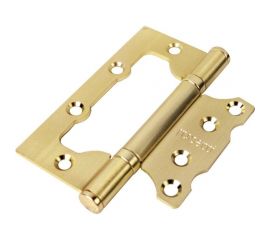 Стальная петля RUCETTI без врезки, матовое золото RFH-100х75х2,5 SG 9009255 