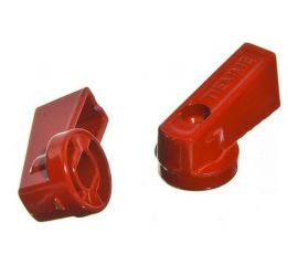 Ручка флажок Tiemme металлическая, красная для коллекторов и кранов SMALL 1790007 