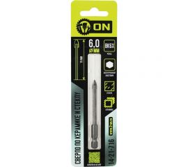 Сверло по керамике и стеклу твердосплавное 6x75 мм, шестигранный хвостовик On 14-21-716 