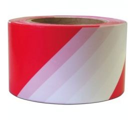 Сигнальная лента УправДом красно-белая, 70 мм, 200 м 243670-200 4100002092 