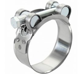 Силовой хомут Nord-Yada Д: 26-28 мм, Ш: 18 мм, Т: 0,6 мм, болт: М5х40, нерж. сталь 903116 