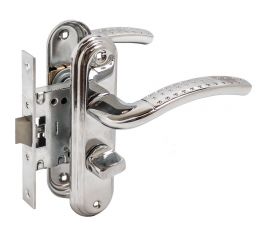 Защелка БУЛАТ ЗЩ1-Д01.04 (П) АЛЬФА (хром; правая; с фиксацией) 13948 