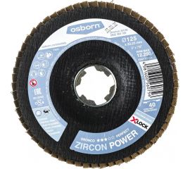 Диск абразивный лепестковый Zircon Power X-Lock K40 125 мм DRONCO 5932384100 