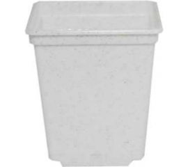 Горшок для рассады Ангора 0.25 л, 7x7х8 см, квадратный, белый А5500бл 