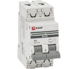 Выключатель нагрузки EKF 2P ВН-63 40А PROxima SL63-2-40-pro 1058766 