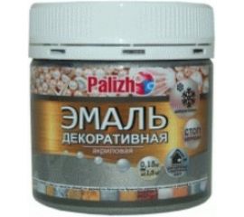 Акриловая эмаль PALIZH декоративная №90 темное серебро 0,15кг 11605626 
