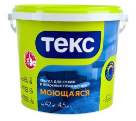 Моющаяся в/д краска Текс универсал 7 кг 19194 