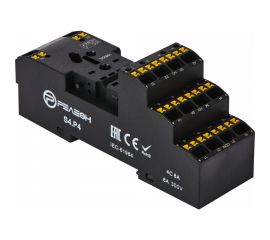 Розетка с push in клеммами для реле RP4.34 и модуля PM8 РЕЛЕОН 10А, S4P4 