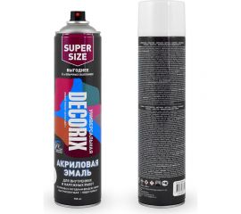 Аэрозольная акриловая эмаль Decorix (универсальная; белый; матовый; 780 мл) 0118-24 DX 