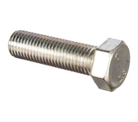 Болт DIN 933 с шестигранной головкой, оцинкованный М20х70, 6шт - коробка Tech-Krep 126543 