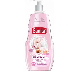 Бальзам для мытья посуды SANITA Pure Миндаль и японская сакура 450 г 22943 