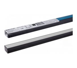 Алюминиевый профиль TDM накладной черный 1612 1 м, матовый рассеиватель, 2 заглушки, 2 крепежа SQ0331-0493 