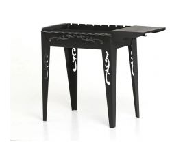 Садовый мангал с боковой полкой GRATAR МС 600 