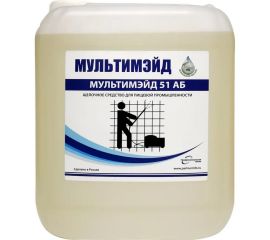 Концентрированное щелочное средство для удаления жировых загрязнений Мультимэйд 51АБ 5 л 4607002303915 