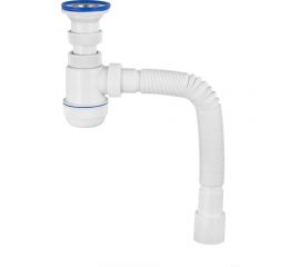 Сифон для раковины с выпуском и гибким соединением VIRPLAST 30987145 