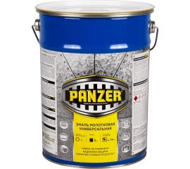 Универсальная молотковая эмаль PANZER серая, 5 л 219794 