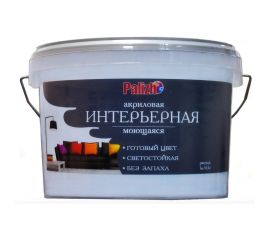 Акриловая краска PALIZH интерьерная моющаяся №315 пломбир 3,7кг 1/4 11605606 