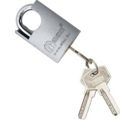 Навесной стальной замок с закаленной дужкой и перфоключами MSM 40 мм VS1/40 блистер 