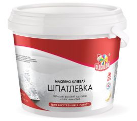 Масляно-клеевая шпатлевка OLECOLOR для внутренних работ, 9 кг 4300000143 