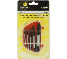 Набор экстракторов шпильковертов 5 предметов в блистере ЭВРИКА ER-86507 