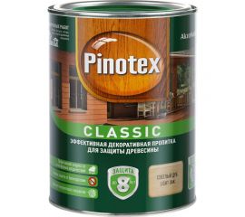 Декоративная пропитка для защиты древесины PINOTEX CLASSIC NW (светлый дуб; 1 л) 5195463 