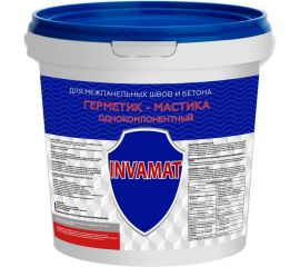 Герметик для межпанельных швов и бетона INVAMAT серый, 15 кг 1126 