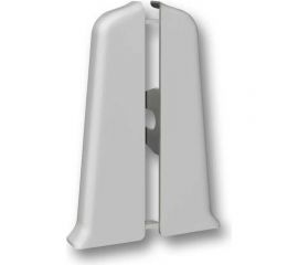 Торцевые заглушки для плинтуса DECONIKA (70 мм; 002 Светло-серый; 2 шт.) Д-П70-Тп-Ф1 002 СВТ СЕР 