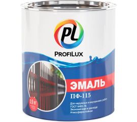 Эмаль Profilux ПФ-115 белая матовая 9010, 0.9 кг Н0000001918 