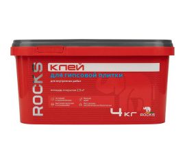 Клей для гипсовой плитки ROCKS 4 кг 036 