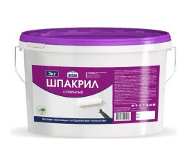 Шпакрил AQUADECOR (супербелый; 3 кг; 4 шт) УТ-00001217 