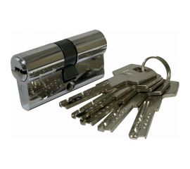 Цилиндровый механизм Вантаж 5 ключей, хром Z85, 30x55 СР 