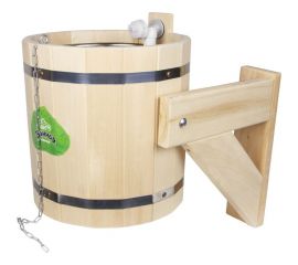 Обливное устройство Банная линия Русский душ 15 л, с переливом, с нержавеющей вставкой, липа 12-469 