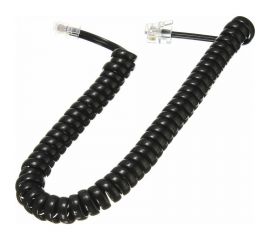 Витой трубочный кабель Pro Legend 4м, телефонный, черный PL1215 