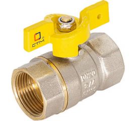 Шаровой кран для газа СТМ ГАЗ 3/4"", г/г, бабочка CGFFB034 