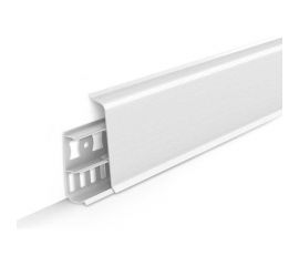 Напольный плинтус DECONIKA (85 мм; 2,2 м; 001 белый; 1 шт.) Д-П85 001 БЕЛ 