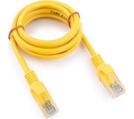 Многожильный медный патч-корд Cablexpert UTP кат.5e, 1м, литой, жёлтый PP10-1M/Y 