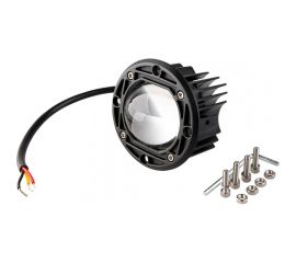 Светодиодная фара SKYWAY off road круглая 12v/24v, 15w, 6000k/3000k, 2 диода, дальний свет S07201128 