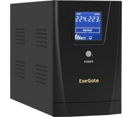 Источник бесперебойного питания ExeGate SpecialPro Smart LLB-2000.LCD.AVR.4C13.RJ.USB 2000VA/1200W, 4C13,RJ45/11,USB, металлический корпус, Black 292631 