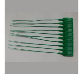 Пластиковая номерная морозостойкая пломба Пломба.Ру D 2 мм., L 255 мм., Цвет зеленый 100 шт. 639326 