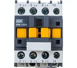 Контактор IEK КМИ-11810, 18А, 400В, 1НО, ИЭК, KKM11-018-400-10 