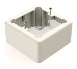 Установочная коробка GREENEL 1-местная 85х85х42 БЕЛАЯ GE40232-01 