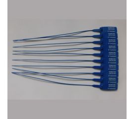 Пластиковая номерная морозостойкая пломба Пломба.Ру D 2 мм., L 255 мм., Цвет синяя 100 шт. 639325 