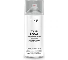 Универсальная акриловая эмаль Elcon ral 9003 белая, матовая, быстросохнущая, аэрозоль, 520 мл 00-00462807 