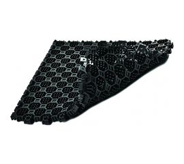 Уникальное двустороннее модульное грязезащитное покрытие для входных групп ПластФактор OPTIMA 16 DUOS Ral 9005 6 шт 4630027111616 