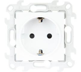 Розетка Simon 2К+З Schuko со шторками, белый 2450432-030 