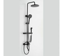 Душевая система cо смесителем для ванны/душа MELODIA Jazz 4в1 MSC00107C_bk чёрный 14525 