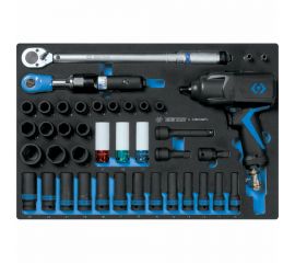Набор пневмоинструмента KING TONY принадлежностями, ложемент, 41 предмет 9-44805AMPV 