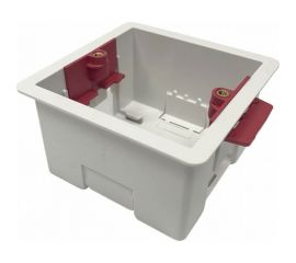 Монтажная квадратная коробка LIVOLO для гипсокартона размер 81x81 наружные габариты (UK) NH03 