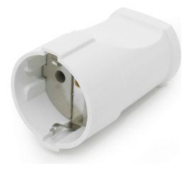 Электрическая Розетка Jilion евро с заземлением, 16А белый 9533838 